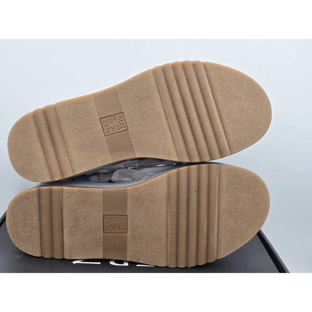 Naturalizer Women's Zane Light Denim Fabric‎ Platform Sandals Sz 9.5 M - NEW